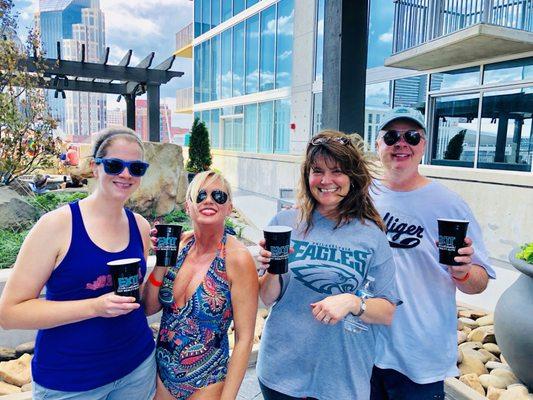 Friends at the Encore Condominiums 2018 Annual Pool Party sponsored again by EXIT Realty Elite EXITinTheGulch.com