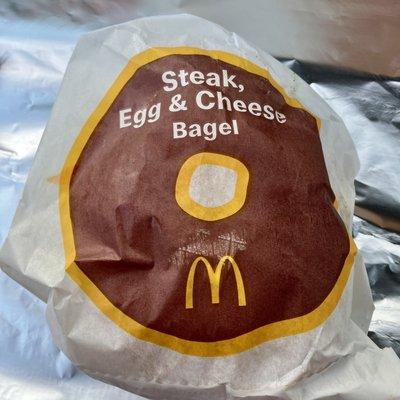 Steak Egg Cheese Bagel