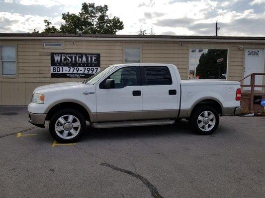 Super clean F150 in our recently new spot. We are waiting on our permanent signage.