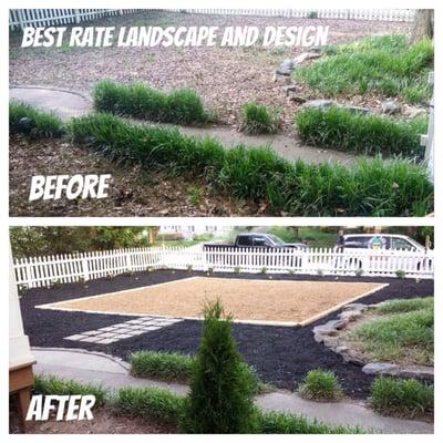 This is our most recent project and design. It's a low maintenance lawn. Call us today to schedule your appointment!!