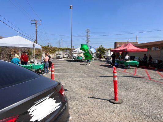 Their setup for their Customer Appreciation Day