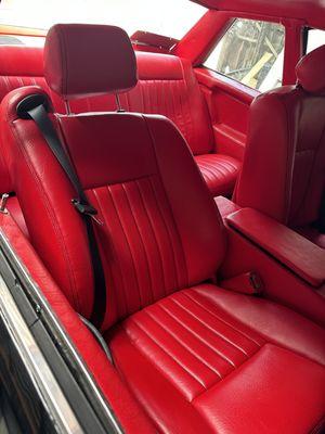 Reupholster whole interior (red)