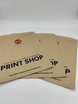 Kraft Paper Bags printed on color