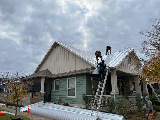 Metal roof replacement