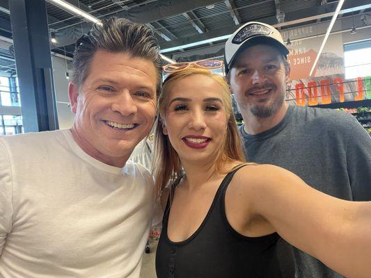 The cast from the shows on Fox are really polite and outgoing! We met this one at Whole Foods. Supporting our New Mexico shows.