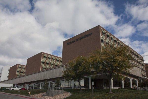 This is the exterior of the School of Medicine.  The entrance is south of this view (On the right).