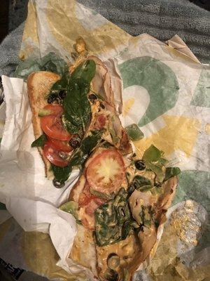 This is supposed to be a turkey Italiano sub.  What a waste of money!