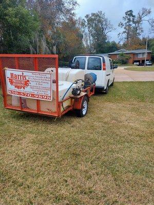 Pressure wash driveway