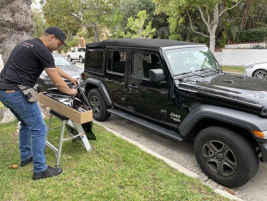 Jeep windows tint at home