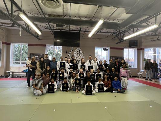 Black Belt testing with families