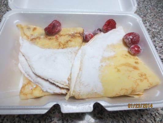 Cheese crepes