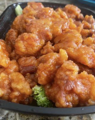 Orange Chicken - comes with white rice