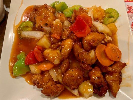 The Sweet and Sour Chicken. I highly recommend!