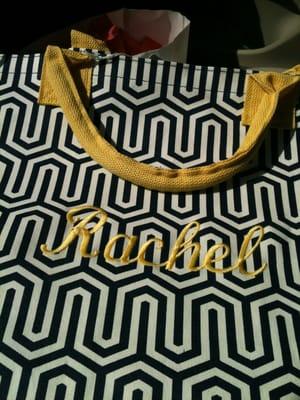 $30 including monogram - hooray for new beach bags!