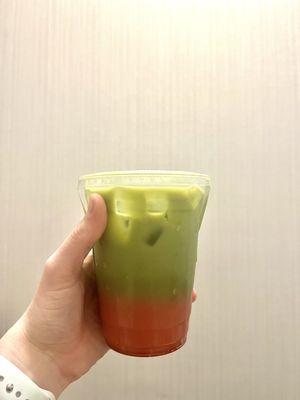 Strawberry matcha drink. AMAZING. Don't sleep on this. One of the best things I've ever had.