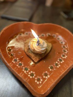 Birthday "churro inspired" dessert