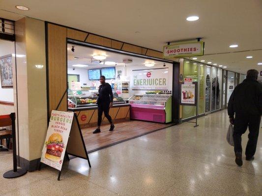 Stall downstairs inside Suburban Station