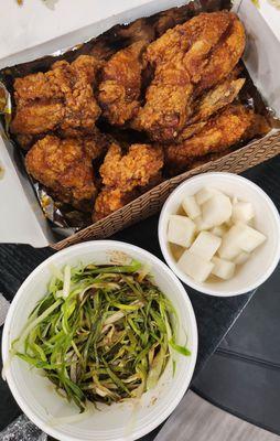 spring onion soy garlic wings