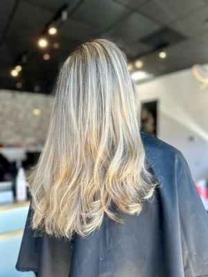 Full head highlight and cut by Shelby