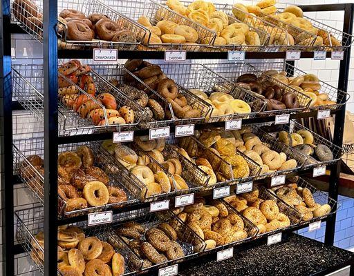 Main bagel display