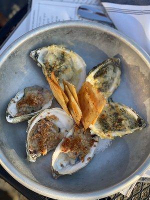 wood-fired oysters