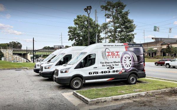 Fast and efficient installation services and mobile tire repair in Atlanta, GA