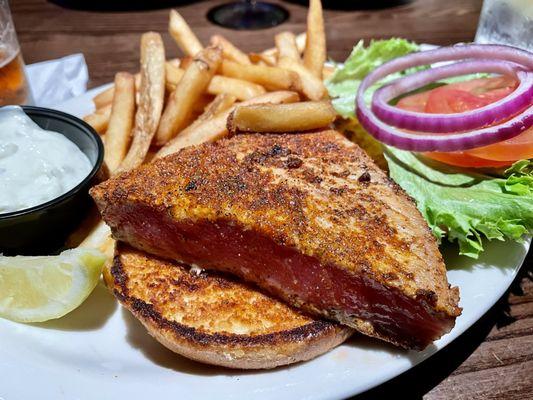 Blackened Ahi Tuna sandwich