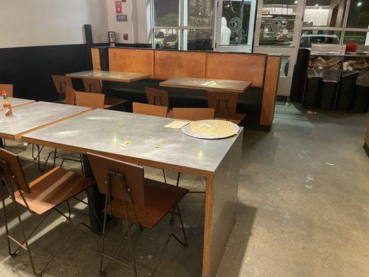 Dirty tables and floor