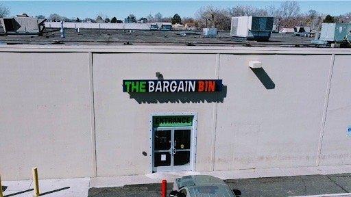 Entrance to The Bargain Bin