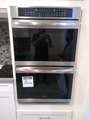 Install double wall oven