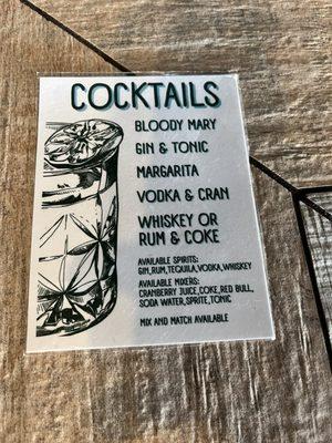 Cocktail Menu