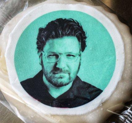 Phil Gibson on a sugar cookie!