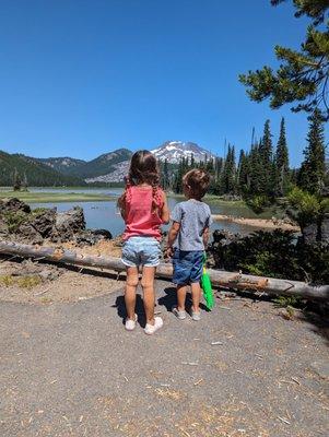 View from the paved hiking path