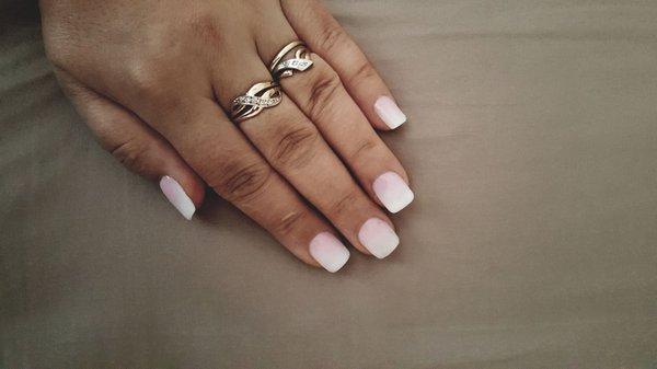 Ombre on real nails