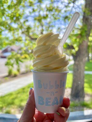 A cup of dole whip to enjoy by the park