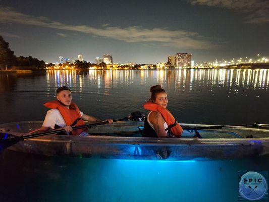 Our Neon Night Glow Tours are a dreamy night tour with the City Beautiful in the background