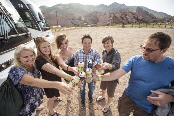 Cheers to safe and reliable rides to and from Red Rocks!