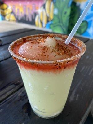 Strawberry Lime Frozen Margarita