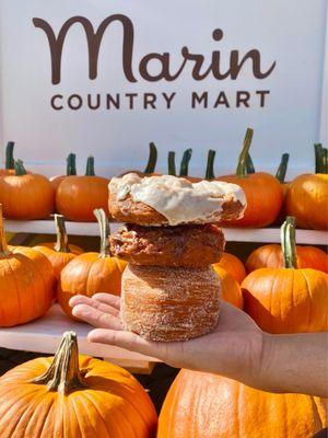 Brown Butter Pumpkin Cake, Chocolate Salted Old Fashioned, Crodough