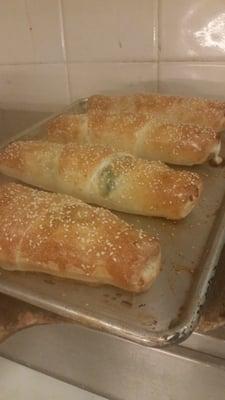 Spinach calzones