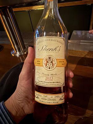 The Shenk's 2023 release bottle