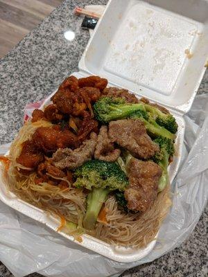 2 item combo with extra rice noodles