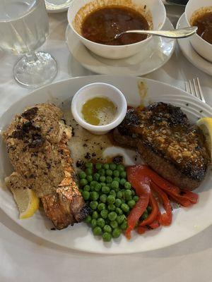 Surf and Turf Stuffed with Crabmeat