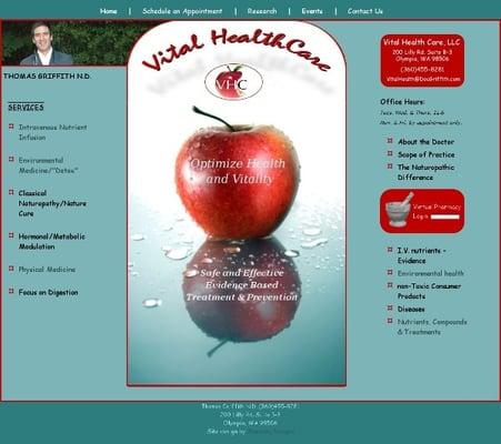 Website for a Naturopathic Doctor