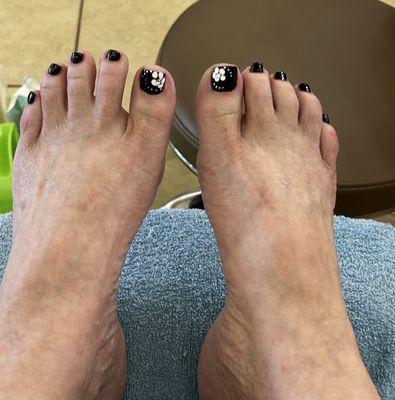 My pedicure. Love it