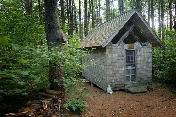 The meditation hut.