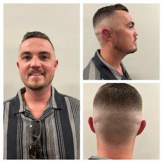 Men's haircut done by Lena