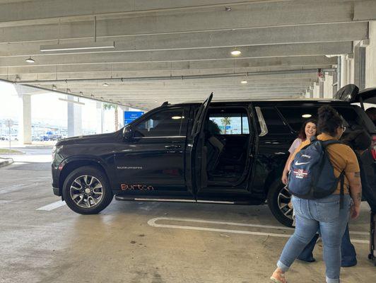 Our pickup vehicle from the airport