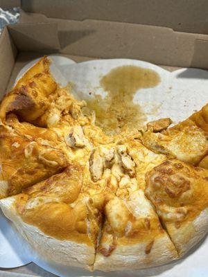 Small buffalo chicken pizza