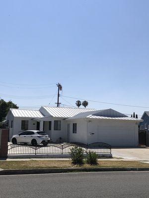 Metal roof finished, Solar reflective index score is 91/100, house has been a lot cooler this year 2023 metal vs year 2022 shingles roof